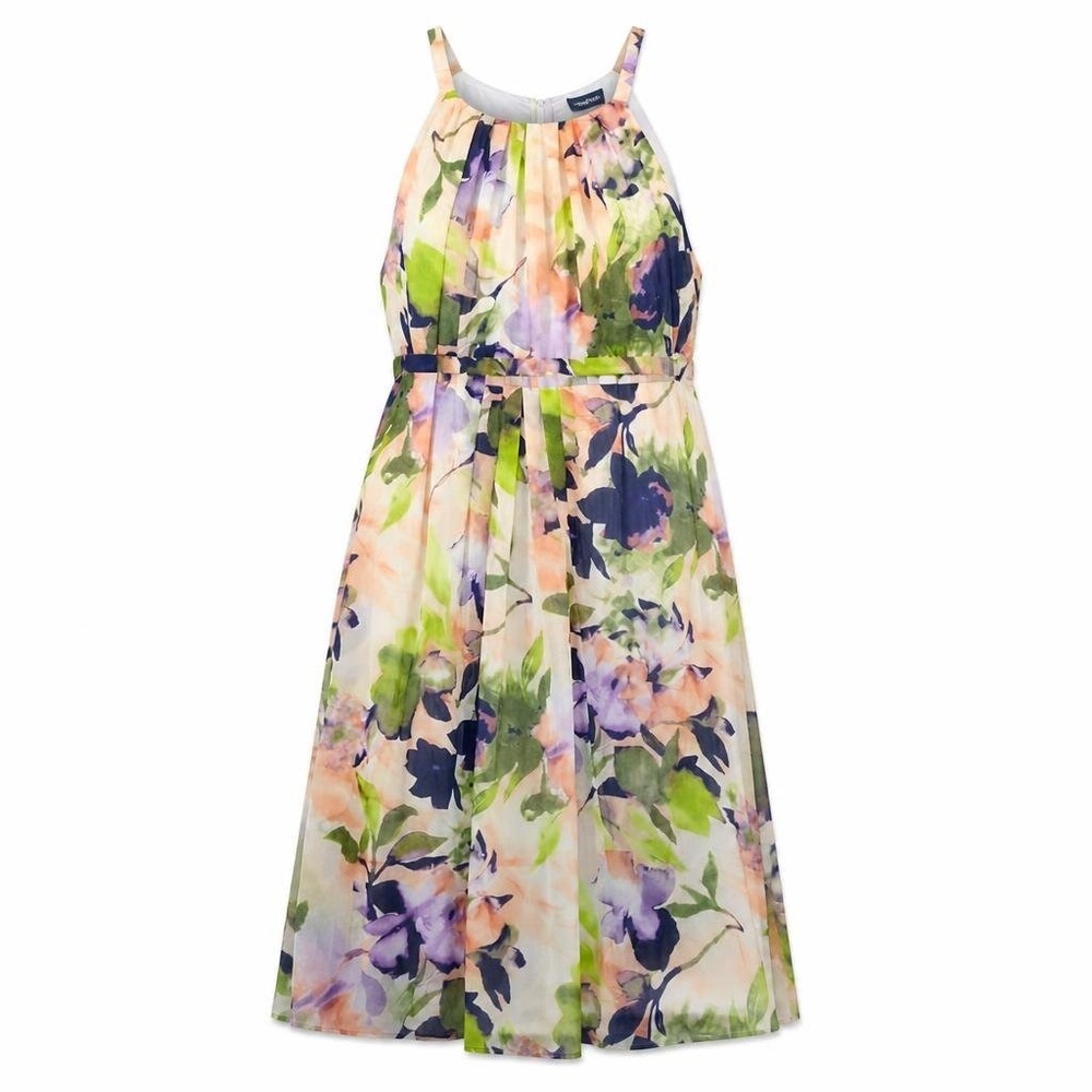 ModCloth Dress‎ Womens 4X Floral Tropical Maxi Party Boho Empire Waist Cruise